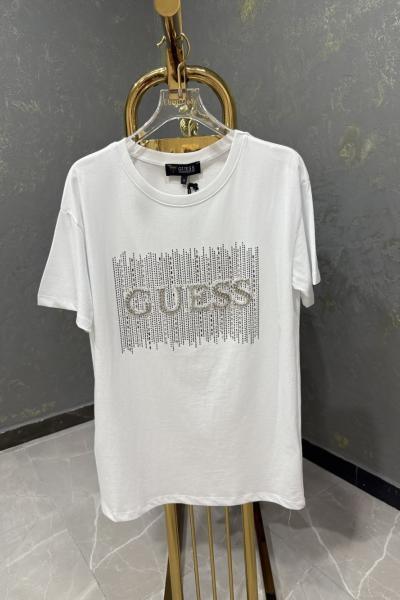 GES TAŞLI TİŞÖRT Beyaz