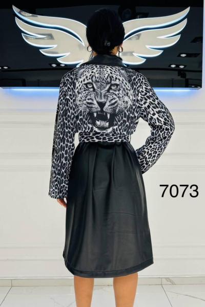 İthal Tasarım Deri Uzun Ceket Siyah